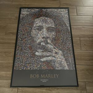 Vintage Bob Marley Poster Photomosaic 1998 Framed